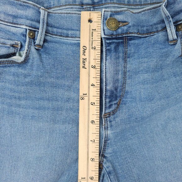 Loft Legging Jean Mid Rise Womens Size 27/4 Stretch Light Wash Denim - Picture 4 of 14